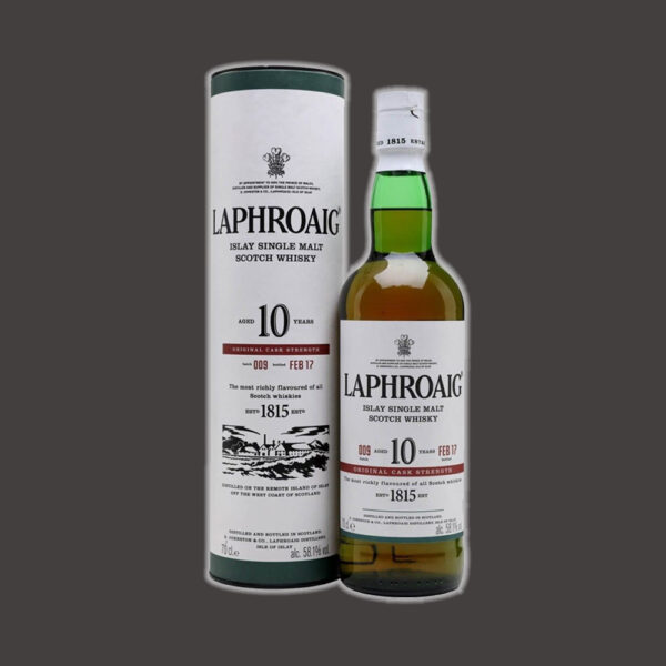 Laphroaig 10 Y.O. Cask Strength Islay Single Malt Scotch Whisky (Astucciato)