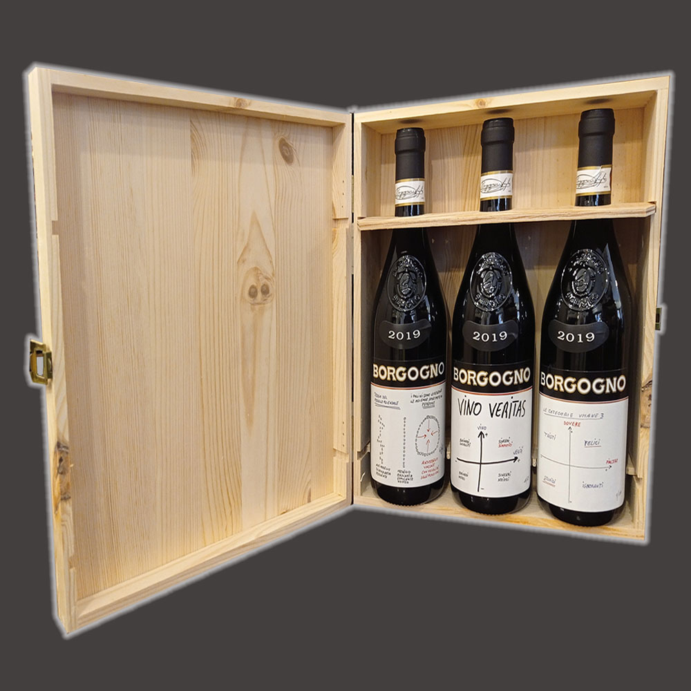 Barolo Collezione Le Teorie – Borgogno (Cassetta in Legno 3 BTG.)