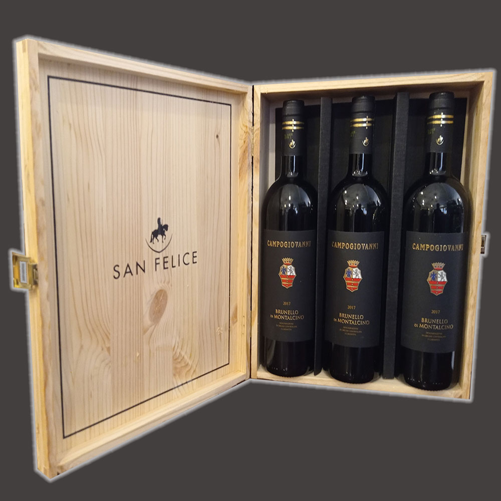 Brunello di Montalcino CampoGiovanni – Agricola San Felice (Cassetta in Legno 3 BTG.)